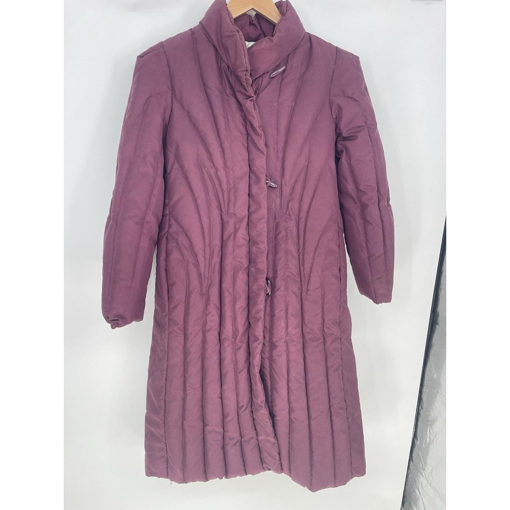 Vintage CBO Coat Puffer Down‎ Quilted Long - Size M - Mauve